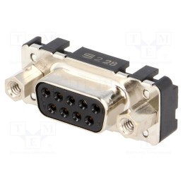 1 pcs x HARTING - 9661116503 - D-Sub, PIN: 9, socket, female, straight, THT, UNC 4-40