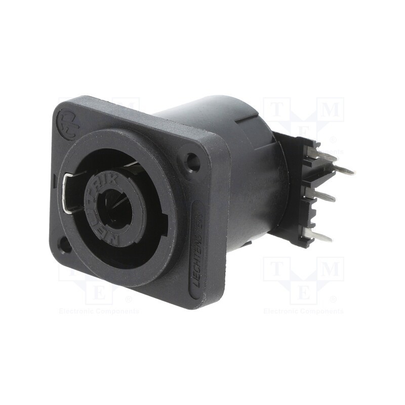 1 pcs x NEUTRIK - NL4MDXX-H-3 - SPEAKON PANEL 4POLE H BLACK