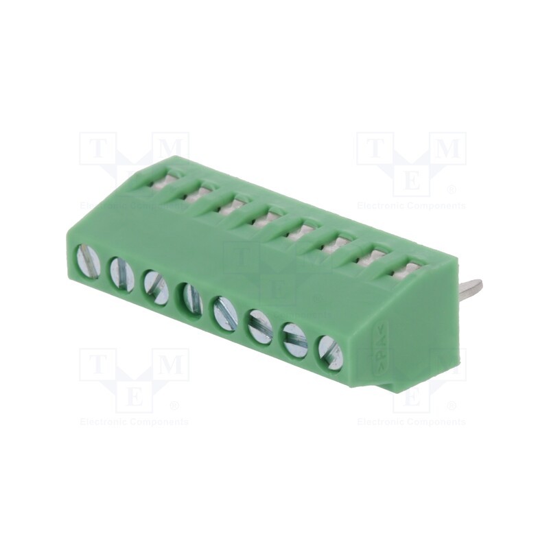 1 pcs x PHOENIX CONTACT - MPT 0,5/ 8-2,54 1725711 - PCB terminal block, angled 90°, 2.54mm, ways: 8, on PCBs, 0.5mm2