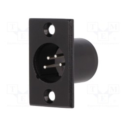1 pcs x CLIFF - FC6126 - Socket, XLR, male, PIN: 4, for panel mounting,screw, soldering