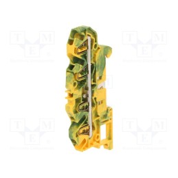 1 pcs x TE Connectivity - 1SNK705152R0000 (ZK2.5-PE-4P) - Splice terminal: rail, 0.2÷2.5mm2, ways: 1, terminals: 4, SNK