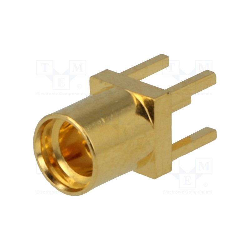 1 pcs x AMPHENOL RF - MMCX6251N1-3GT30G-50 - Socket, MMCX, female, straight, THT, gold-plated, 50Ω