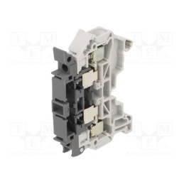 1 pcs x TE Connectivity - 1SNK508411R0000 (ZS4-SF1-T2) - Splice terminal: rail, 0.2÷4mm2, ways: 1, terminals: 2, Width: 8mm