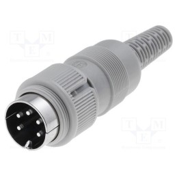 1 pcs x HIRSCHMANN - 930964517 MAS 5100 - Plug, DIN, male, PIN: 5, Layout: 240°, straight, for cable, soldering