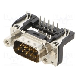 1 pcs x HARTING - 9651627813 - D-Sub, PIN: 9, socket, male, angled 90°, THT, UNC 4-40
