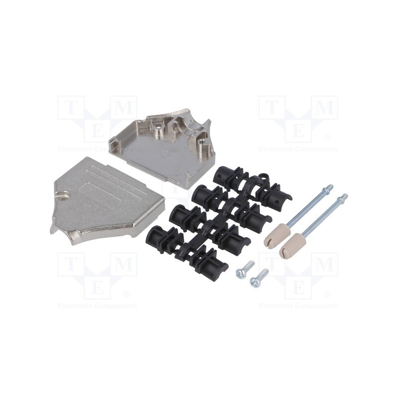 1 pcs x MH CONNECTORS - MHDTZK25-RA-PC-K - Enclosure: for D-Sub connectors, D-Sub 25pin,D-Sub HD 44pin