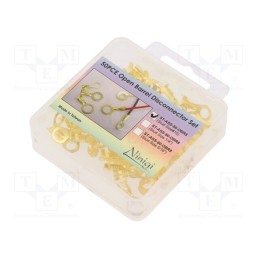 1 set x NINIGI - ST-ASS-50-OBR5 - Kit: ring terminals, M5, 0.5÷1.5mm2, brass, 50pcs.