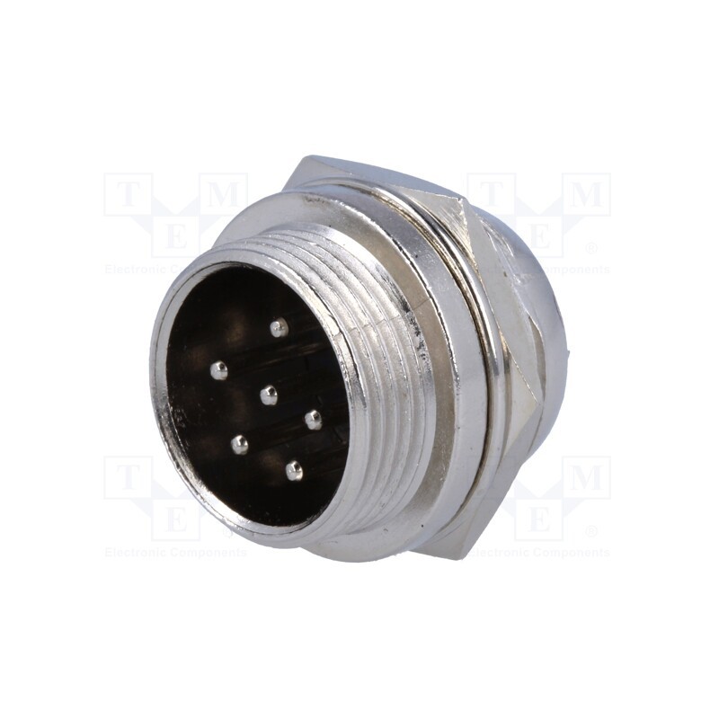 1 pcs x CLIFF - FC684206 - Socket, microphone, male, PIN: 6, for panel mounting