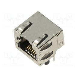 1 pcs x MOLEX - 438600005 - Modjack RA LoPro 50 AU Inv w/shield 6/6