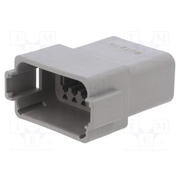 1 pcs x BULGIN - PX0101P12AGY - Connector: wire-wire, PX0, male, plug, for cable, PIN: 12, grey, IP68