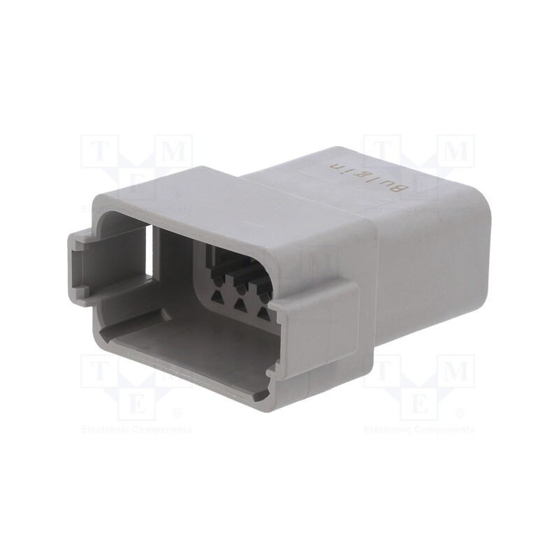 1 pcs x BULGIN - PX0101P12AGY - Connector: wire-wire, PX0, male, plug, for cable, PIN: 12, grey, IP68