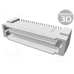 1 pcs x TE Connectivity - 5179031-1 - Connector: PCB to PCB, male, PIN: 40, 0.8mm, H: 8mm, FH, 0.5A, LCP