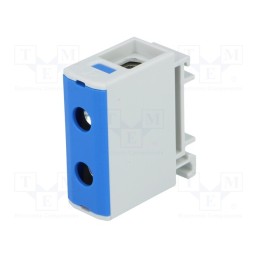 1 pcs x OUNEVA - VC05-0046 - Splice terminal: rail, 1.5÷50mm2, ways: 1, terminals: 2, blue, TS35