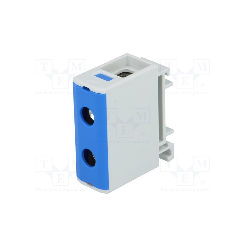 1 pcs x OUNEVA - VC05-0046 - Splice terminal: rail, 1.5÷50mm2, ways: 1, terminals: 2, blue, TS35