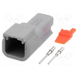 1 pcs x AMPHENOL - ATM04-2P-KIT01 - Connector: wire-wire, ATM, male, plug, for cable, PIN: 2, crimped