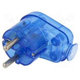 1 pcs x PLASTROL - W-10139 - Connector: AC supply, male, plug, 2P+PE, 230VAC, 16A, for cable