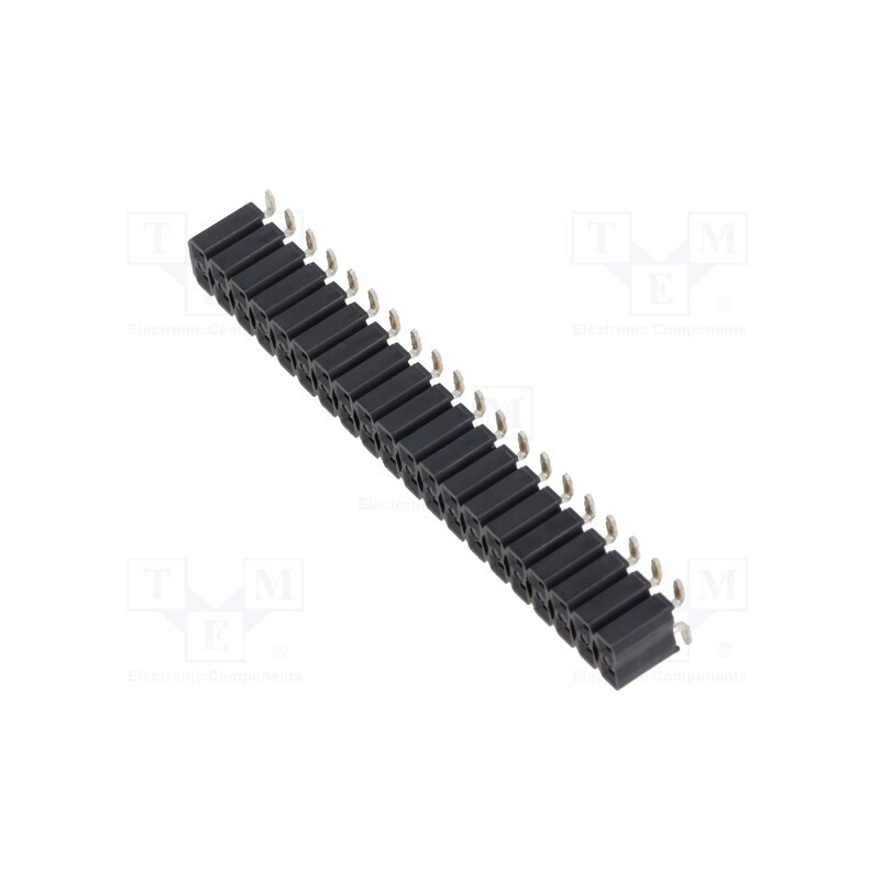 1 pcs x FISCHER ELEKTRONIK - 10027119 - Socket, pin strips, female, PIN: 40, straight, 2.54mm, SMT, 2x20