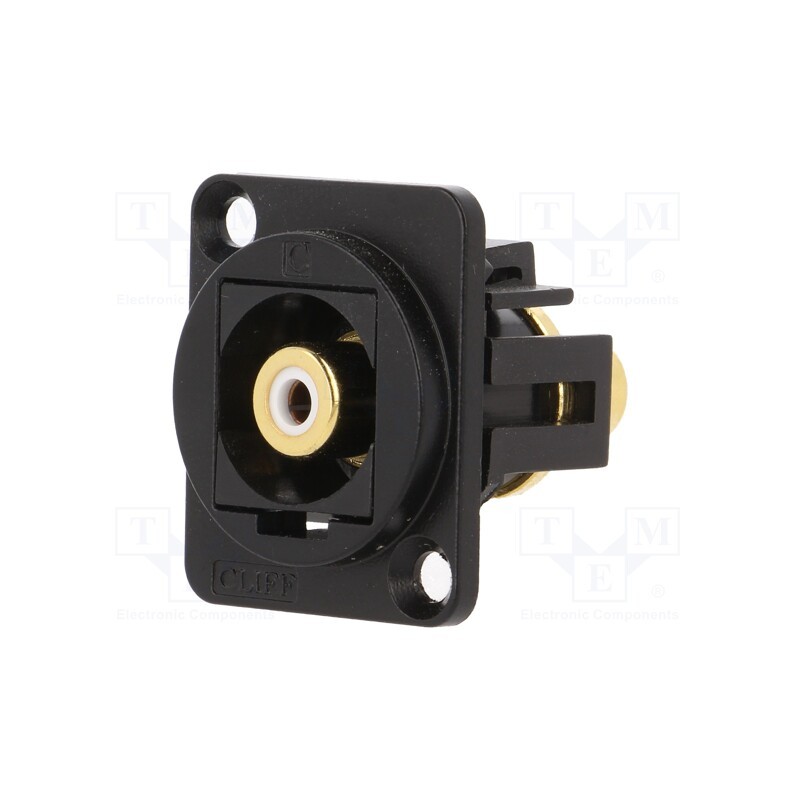1 pcs x CLIFF - CP30231MB - Coupler, RCA socket,both sides, XLR standard, 19x24mm, FT