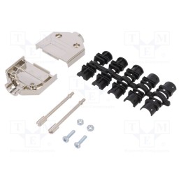 1 pcs x ENCITECH - 6560-0145-02 - Enclosure: for D-Sub connectors, D-Sub 15pin,D-Sub HD 26pin