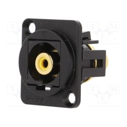 1 pcs x CLIFF - CP30232MB - Coupler, RCA socket,both sides, XLR standard, 19x24mm, FT