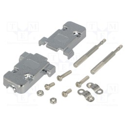 1 pcs x ENCITECH - 2360-0105-11 - Enclosure: for D-Sub connectors, D-Sub 9pin,D-Sub HD 15pin