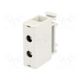 1 pcs x OUNEVA - VC05-0191 - Splice terminal: rail, 2.5÷35mm2, ways: 1, terminals: 2, grey, TS35