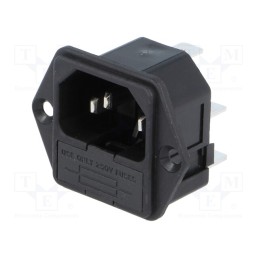 1 pcs x BULGIN - PF0001/63 - Connector: AC supply, socket, male, 10A, 250VAC, IEC 60320, C14 (E)