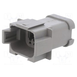 1 pcs x BULGIN - PX0106P08AGY - Connector: wire-wire, PX0, male, plug, for cable, PIN: 8, grey, IP68