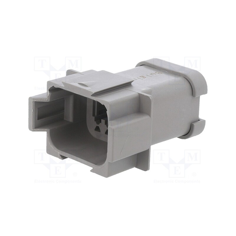 1 pcs x BULGIN - PX0106P08AGY - Connector: wire-wire, PX0, male, plug, for cable, PIN: 8, grey, IP68