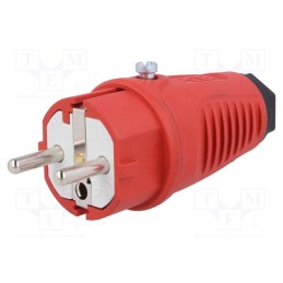1 pcs x PCE - 0521-RS - Connector: AC supply, male, plug, 2P+PE, 250VAC, 16A, for cable