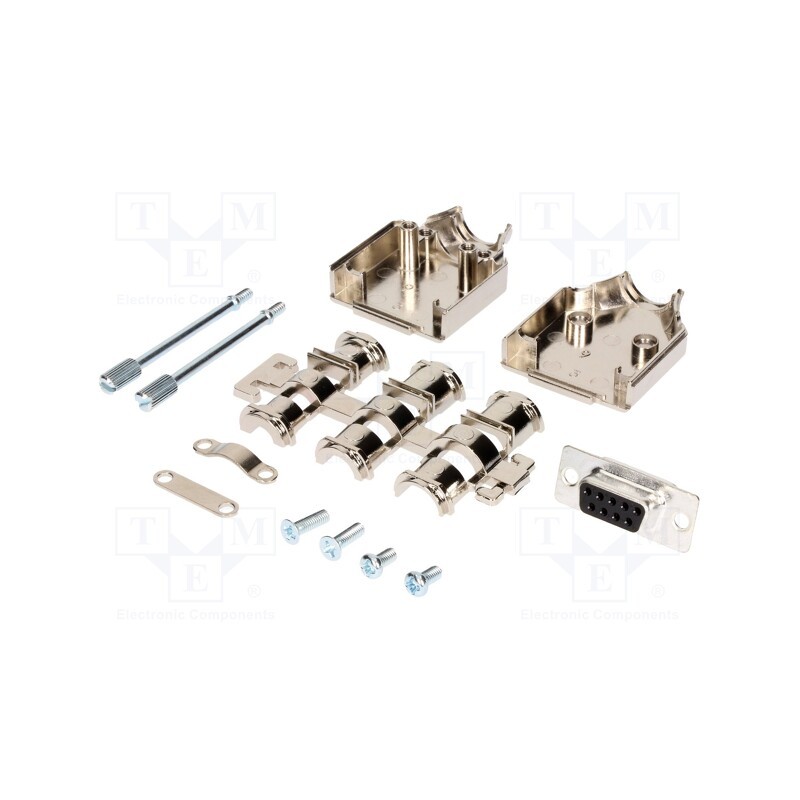 1 pcs x MH CONNECTORS - MHDM9-DB9S-K - D-Sub, PIN: 9, plug, female, straight, soldering, for cable