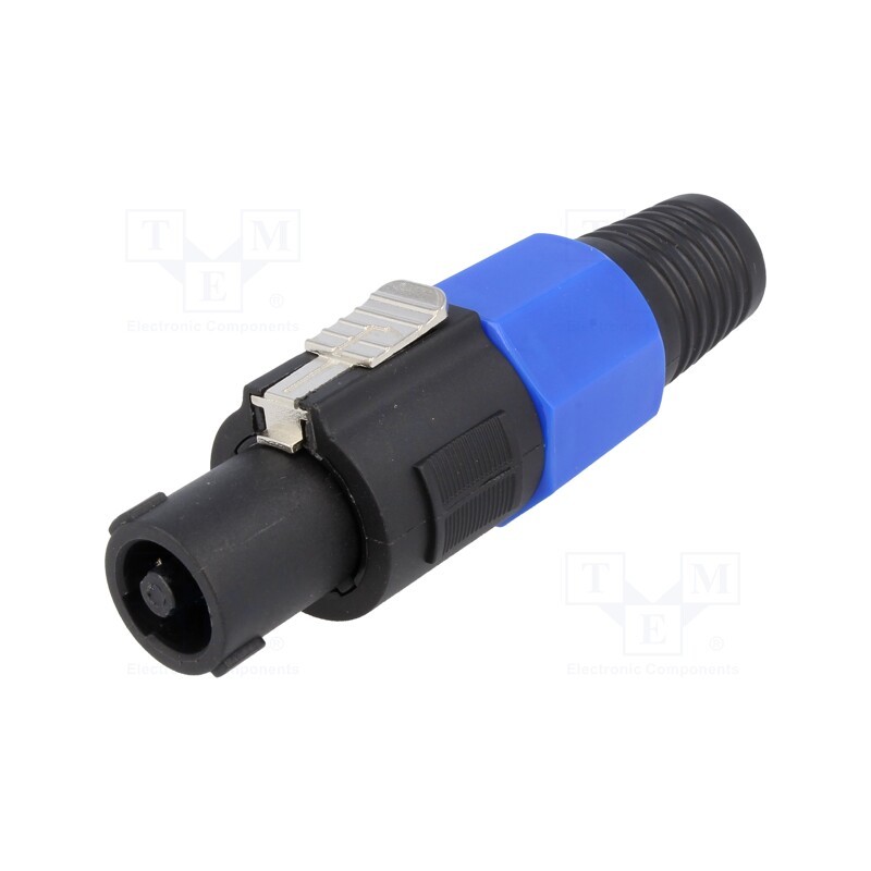 1 pcs x CLIFF - FM1245 - Plug, loudspeaker, female, with strain relief, PIN: 4, for cable