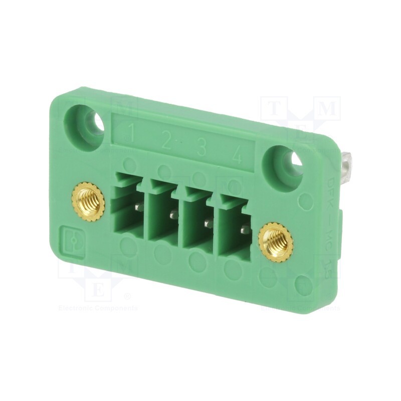 1 pcs x PHOENIX CONTACT - DFK-MC 1,5/ 4-GF-3,81 1829361 - Pluggable terminal block, 3.81mm, ways: 4, straight, socket, male