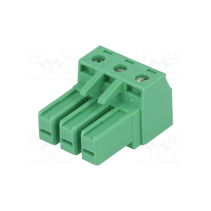 1 pcs x PHOENIX CONTACT - PC 4/ 3-ST-7,62 1804917 - Pluggable terminal block, 7.62mm, ways: 3, straight, plug, female