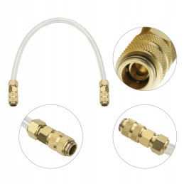 Set for filling the breather set with a professional bridge tube