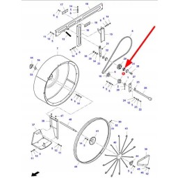 D41717100 bearing with pulley housing