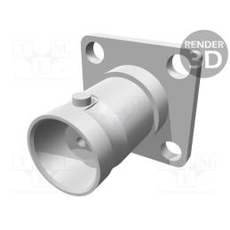 1 pcs x TE Connectivity - 1-1337499-0 - Socket, BNC, female, straight, soldering, PTFE, 50Ω