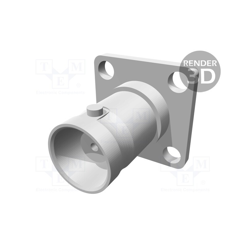 1 pcs x TE Connectivity - 1-1337499-0 - Socket, BNC, female, straight, soldering, PTFE, 50Ω