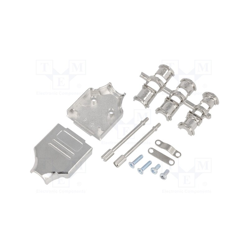 1 pcs x ENCITECH - MHDM09-K - Enclosure: for D-Sub connectors, D-Sub 9pin,D-Sub HD 15pin