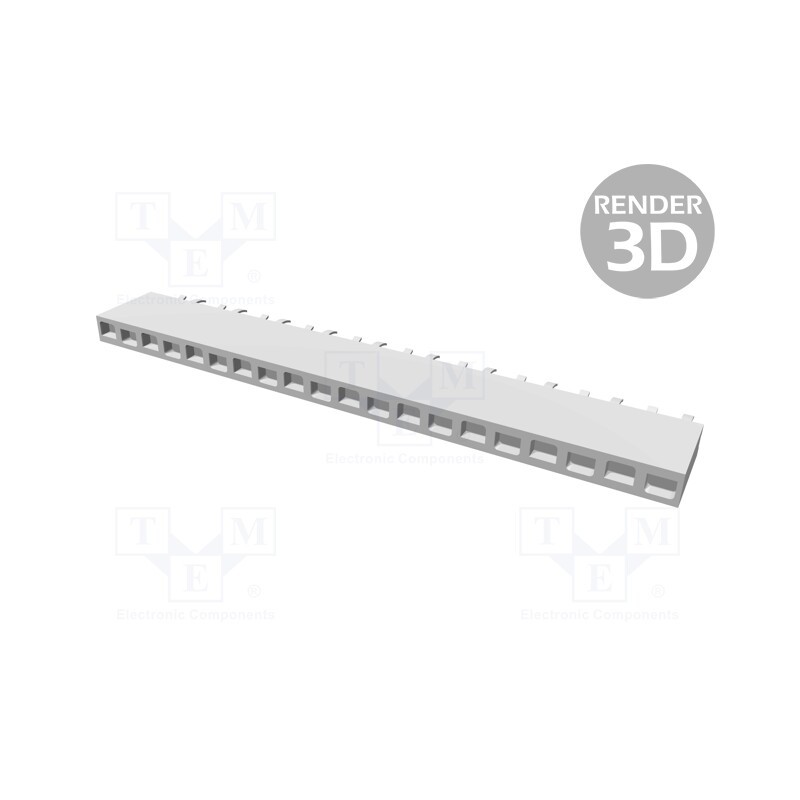 1 pcs x TE Connectivity - 2-215297-0 - Socket, pin strips, HV-100, female, PIN: 20, straight, 2.54mm, THT