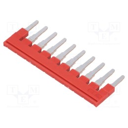 1 pcs x PHOENIX CONTACT - FBS 10-6 3030271 - Comb bridge, ways: 10, red, Width: 6mm, UL94V-0