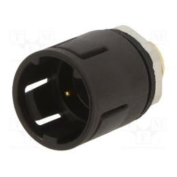 1 pcs x BINDER - 99 9207 00 03 - Connector: circular, 620, 125V, PIN: 3, socket, male, soldering, 3A