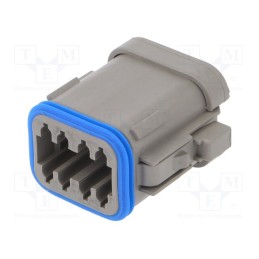 1 pcs x BULGIN - PX0105S08AGY - Connector: wire-wire, PX0, female, plug, for cable, PIN: 8, grey
