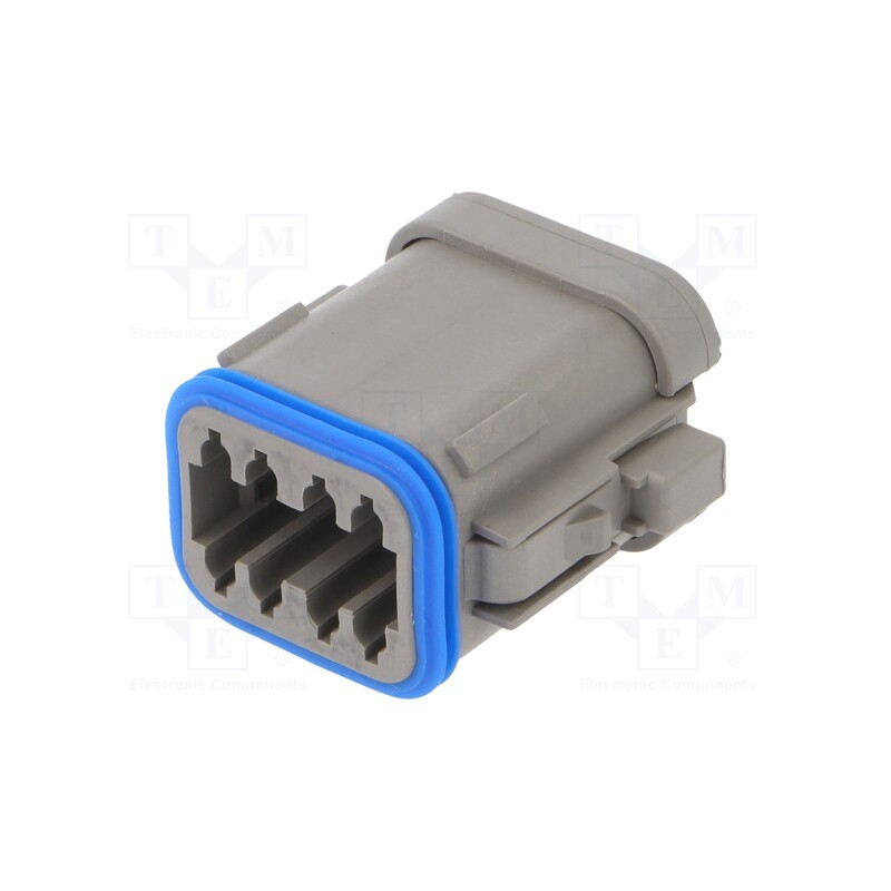 1 pcs x BULGIN - PX0105S08AGY - Connector: wire-wire, PX0, female, plug, for cable, PIN: 8, grey