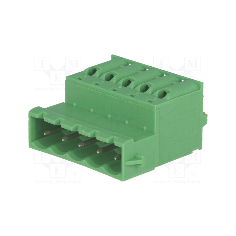 1 pcs x PHOENIX CONTACT - FKIC 2,5/ 5-ST-5,08-RN 1925896 - Pluggable terminal block, Contacts ph: 5.08mm, ways: 5, straight
