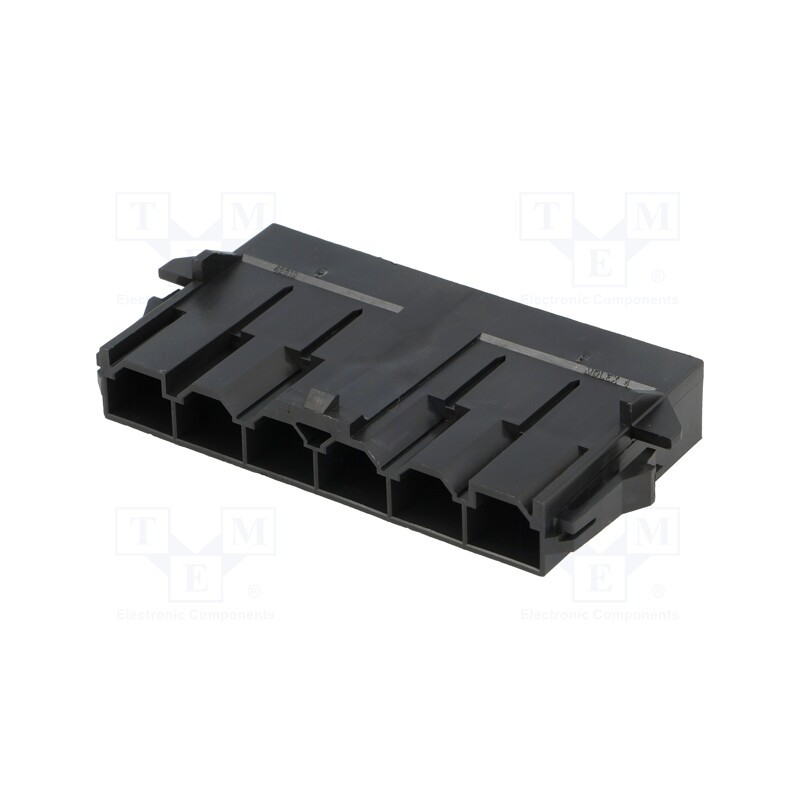 1 pcs x MOLEX - 428180612 - Plug, wire-wire/PCB, male, Mini-Fit Sr, 10mm, PIN: 6, 600V