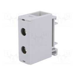1 pcs x OUNEVA - VC05-0013 - Splice terminal: rail, 1.5÷50mm2, ways: 1, terminals: 2, grey, TS35