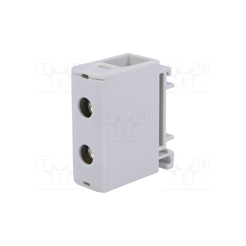 1 pcs x OUNEVA - VC05-0013 - Splice terminal: rail, 1.5÷50mm2, ways: 1, terminals: 2, grey, TS35