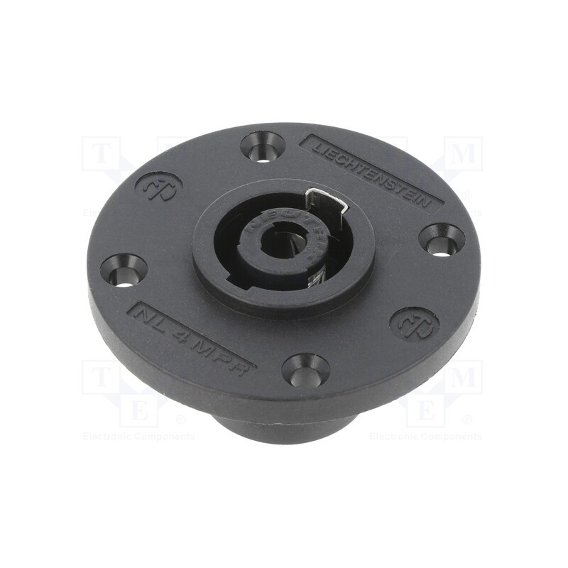 1 pcs x NEUTRIK - NL4MPRXX - SPEAKON PANEL 4POLE ROUND