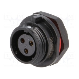 1 pcs x WEIPU - SP1312/S3-N - Socket, SP13, female, PIN: 3, IP68, 13A, soldering, 250V, 2mm2